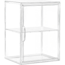 Acrylic Display Case with Magnetic Door, 3 Adjustable