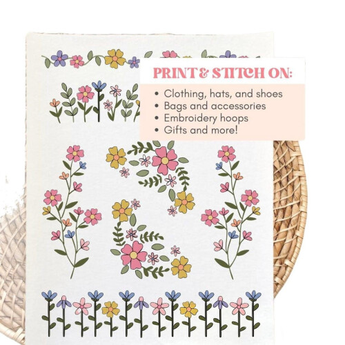 Water-Soluble Floral Embroidery Patterns for Beginners 2