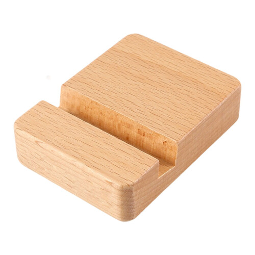 Houten telefoonhouder, universele, moderne en compacte standaard