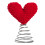 Knitted Heart Christmas Tree Topper 1