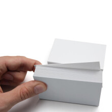 Blankokarton, 100 Blatt, 350 g/m², 5,1 x 8,9 cm, Weiß