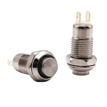 mm metalen drukknopschakelaar – momentaan of vergrendelend, 3A