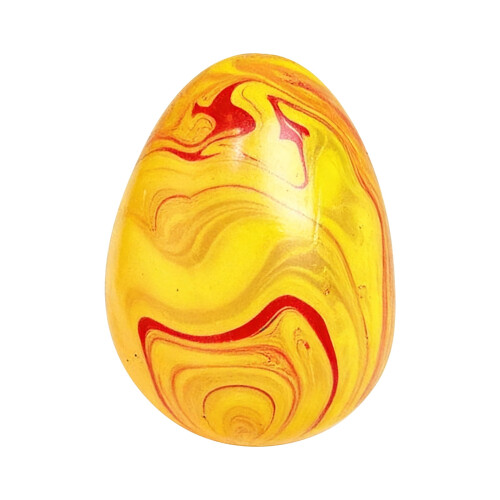 Easter Egg Squishy Fidget Legetøj 1,5 tommer Marmoreret Orange 1