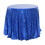 Glitter Round Tablecloth 47x47 in Blue 1
