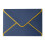 Dark Blue Triangular Envelopes Gold Stamped V-Flap 6.9 inch 1