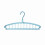 11-Hole Clothes Hanger – Blue, Plastic, 1 Pc 1
