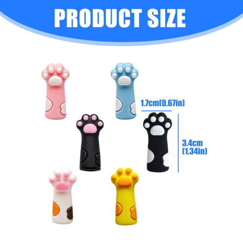 Kitty Paws Shape Pencil Cap Chewing-Proof Silicone-30 pieces 1