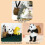 Figurines de chats suspendues avec panier de-chien gris 5