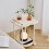 Rolling Bedside Table White 1319.2 Inch 2-Tier 1