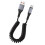 Spiralformet USB-A til USB-C-kabel, 90 cm hurtigopladning 1