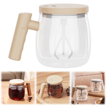 Mug cafetière en verre transparent avec couvercle de voyage