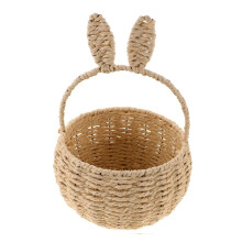Panier de Pâques en osier tressé avec anse (1 pièce)
