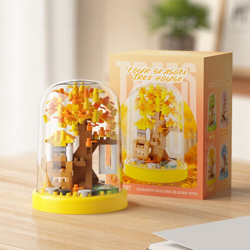 Ensemble de maisonnette bonsaï pour la Saint-Valentin, 4 saisons