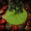 Tablier de Noël vert en fourrure en forme de sapin 4