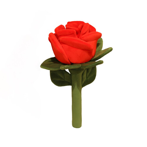 Red Artificial Rose Plush Toy 43.31 inches 1