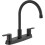 8" Centerset Kitchen Faucet, Matte Black, Dual Handle, 1