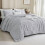 Silver Grey Boho Comforter Set Full Size 3-Piece 2
