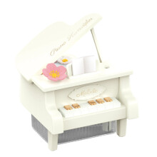 Miniaturowy nawilżacz powietrza w kształcie fortepianu z diodą LED, zasilany przez USB,