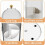 Make-up-Pinselhalter, 360 drehbar, mit transparentem Deckel 6