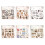 15Sheets Antique Paper Sticker Decorative Scrapbooking-5 3