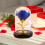 Blue Eternal Rose in Glass Dome with LED Night Light 5