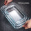 Microwave Safe Rectangular Glass Dish Oven Safe-2.2L 5