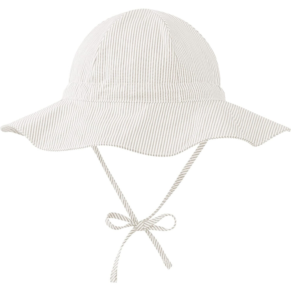 Baby Sun Hat UPF 50+ Toddler Sun Protection Bucket Hats for Boys Girls Infant Wide Brim Beach Hat Baby Bucket Hat 0-4T