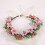 Leichte Baby-Blumenkronen, elastische Kopfbedeckung,-Rosa 5
