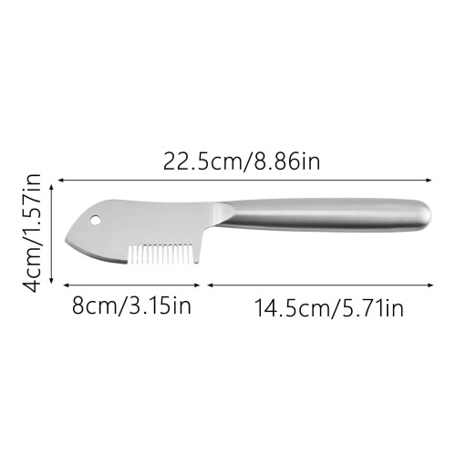 Stainless Steel Multi-Use Peeler with Hanging Hole, 1pc 2