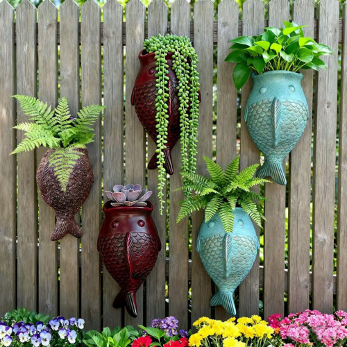 Space Saving Hanging Planter Easy Installation Resin-3 2