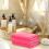 Ensemble de serviettes de bain en microfibre rose (2 pièces, 75 x 35 cm) 3