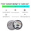 Magnetic Pin Attachments Electronic Display Badges-Green 5