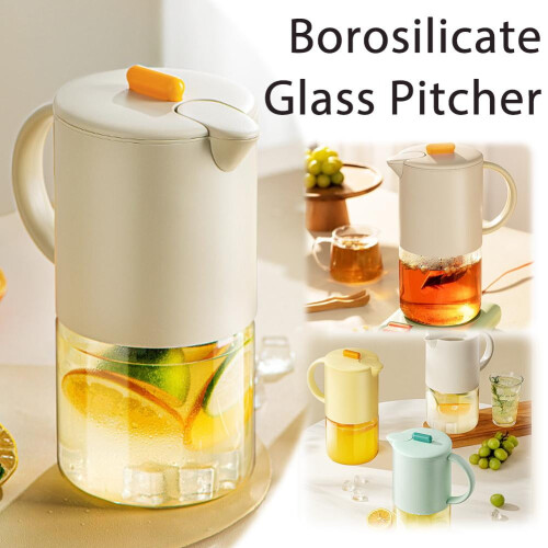 Jarra de vidro borossilicato com bico de abertura automática, 1800ml 1
