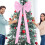 Red Satin Christmas Tree Topper Bow 180 cm 4