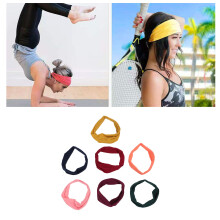 7PCS Unisex Sports Headbands Fitness Running Sweatbands Moisture Wicking
