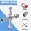 Triangular Key Tool Multifunctional 4 Way Triangle Wrench Key Professional for Train Electrical Elevator Cabinet 3