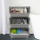 4-Pack Gray Plastic Stackable Kitchen Storage Basket, Stacking Organizer Basket 6
