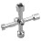 Triangular Key Tool Multifunctional 4 Way Triangle Wrench Key Professional for Train Electrical Elevator Cabinet 6
