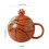 Ceramic Coffee Mug Basketball Shape Coffee Cup Birthday-grey 4
