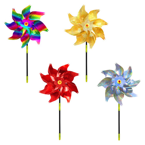 Plastic Windmills Styles Decorations for Bird-gradient color 1