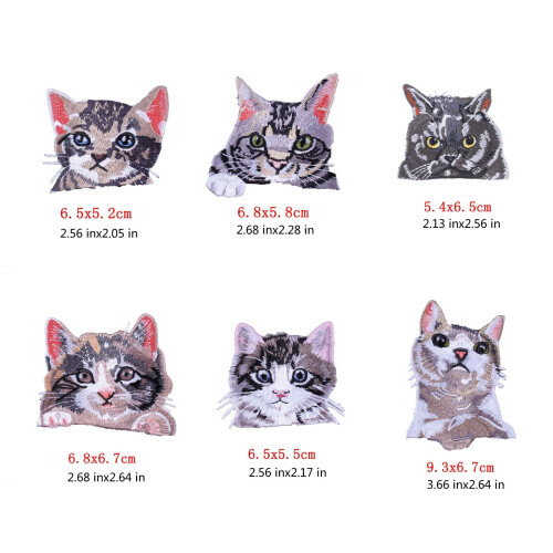 Kattbroderimärken för kläder, 13Designs 2