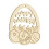 Ovo de Páscoa de madeira para pintar (8 cm) 2