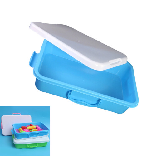 Set di 6 sabbiere impilabili multicolore con coperchio. 1