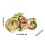 Motorcycle Alarm Clock Gold Plastic Desk Clock 3