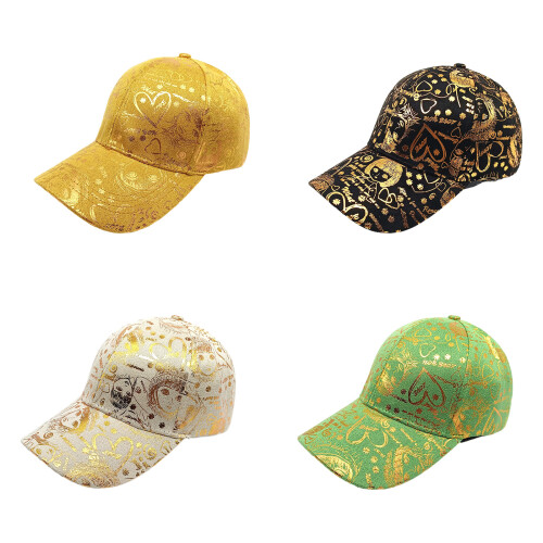 Fashion Doodles Print Baseball Cap Stable Quick Adjust-Ginger 1