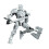 Robô de brinquedo articulado impresso em 3D, 12 cm (4,7 polegadas), 5 peças. 4