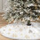 Silberner Pailletten-Weihnachtsbaumrock 78 cm 3