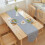 Table Runner Burlap Linen Texture 83x12 in Dark Gray 5