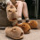 Capybara pluche slippers, warm en antislip voor dames 4