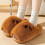 Παντόφλες Capybara με κινούμενα σχέδια, γούνινες, αντιολισθητικές, ζεστές, 4